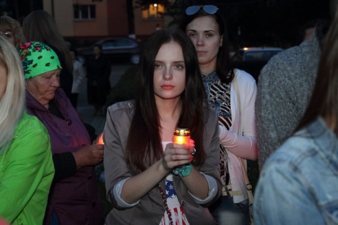 День города в Горках. Акция "Свеча памяти"