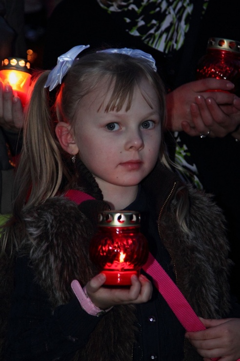 День города в Горках. Акция "Свеча памяти"