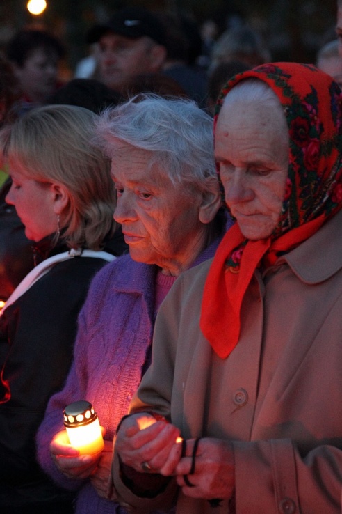 День города в Горках. Акция "Свеча памяти"