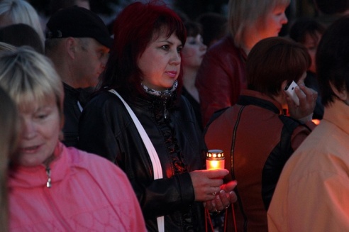 День города в Горках. Акция "Свеча памяти"