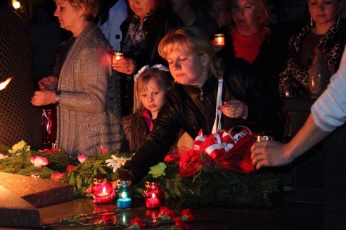 День города в Горках. Акция "Свеча памяти"