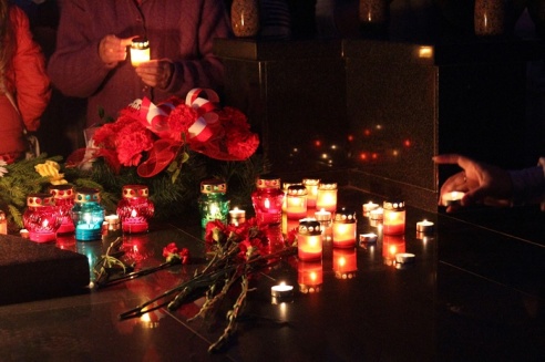 День города в Горках. Акция "Свеча памяти"