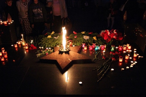 День города в Горках. Акция "Свеча памяти"