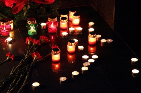 День города в Горках. Акция "Свеча памяти"