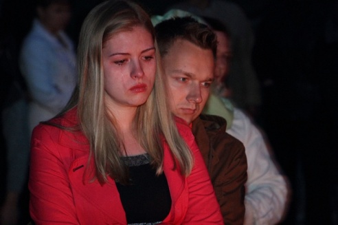 День города в Горках. Акция "Свеча памяти"