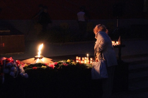 День города в Горках. Акция "Свеча памяти"