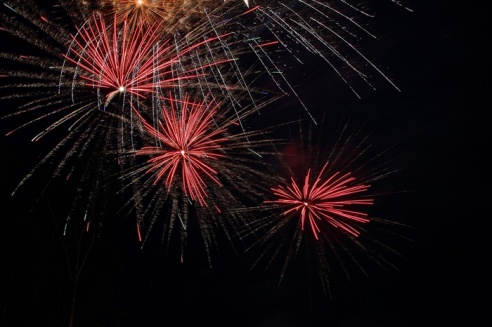 В День города небо в Горках украсил фейерверк