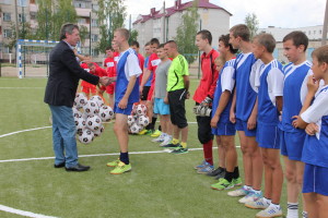 В рамках социального проекта «Родная сторона –детям» прошло открытие нового мини-футбольного поля в городе Костюковичи