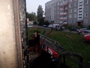Из-за пожара эвакуировано 18 человек Из-за пожара эвакуировано 18 человек