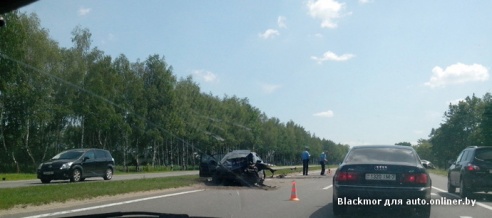 ДТП на минской трассе, виновник был пьян