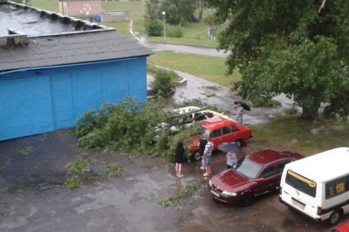 Могилевчане о буре на выходных: «Шум града заглушал крик маленького ребёнка»