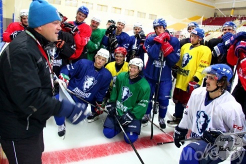 Первая тренировка «Динамо-Молодечно» на льду (+фото и видео)