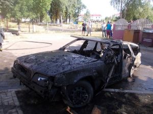 Пожар напротив исполкома