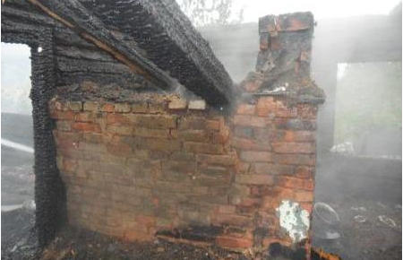 В результате пожара погиб мужчина