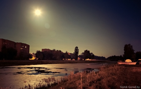 Ночной Слуцк и суперлуние. +24 фото