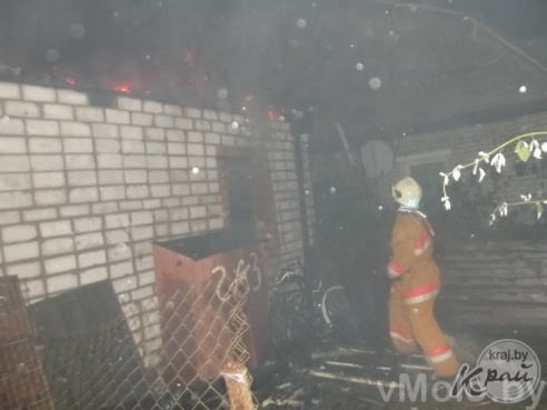 Пожар в д. Красное. Погиб человек