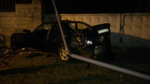 Авария возле стадиона (фото)