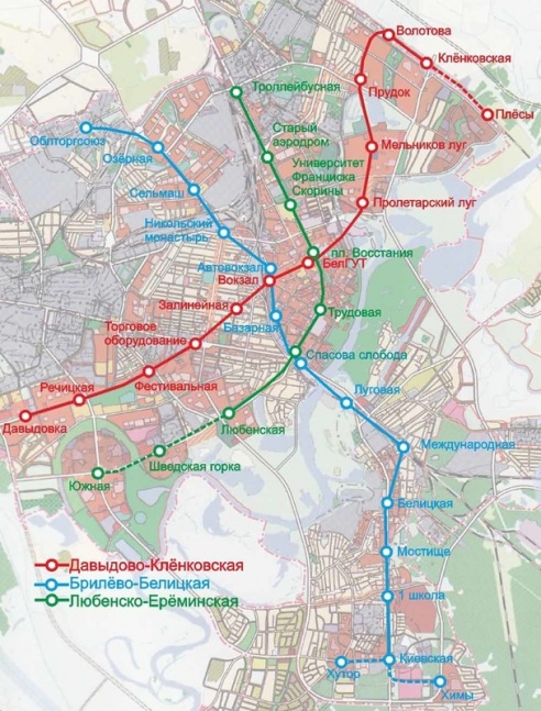 Гомельское метро (схемы)