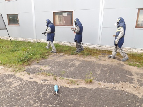 Прошли учения поставских спасателей