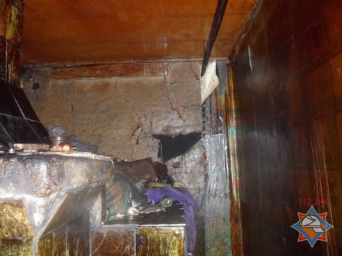 Пожар в Болотчицах, парень получил ожоги ног