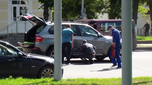 Снова авария в центре