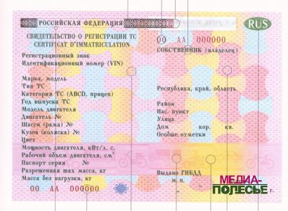 На Столинщине «засветились» липовые свидетельства транспортных средств На Столинщине «засветились» липовые свидетельства транспортных средств