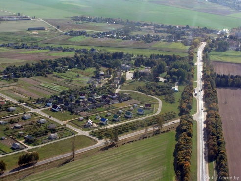 Слуцк с вертолёта. Фото