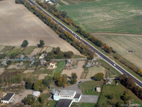 Слуцк с вертолёта. Фото