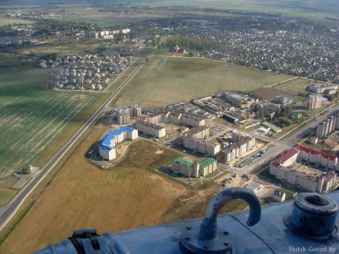 Слуцк с вертолёта. Фото