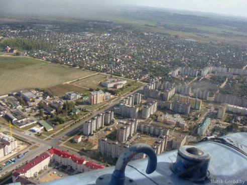 Слуцк с вертолёта. Фото