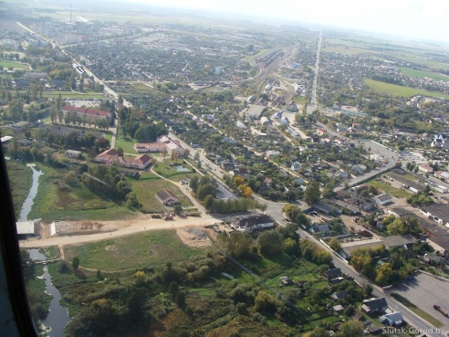 Слуцк с вертолёта. Фото