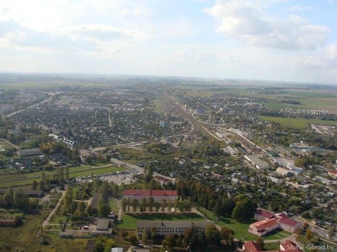 Слуцк с вертолёта. Фото