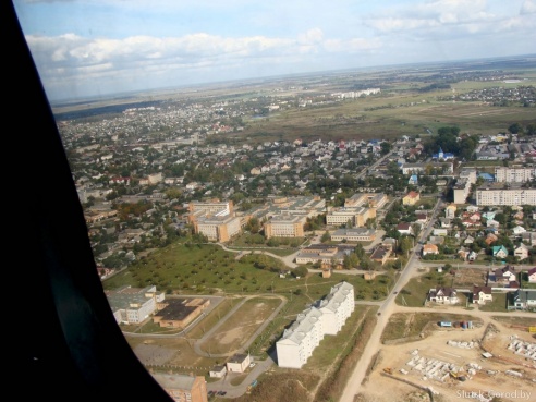 Слуцк с вертолёта. Фото