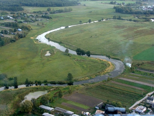 Слуцк с вертолёта. Фото