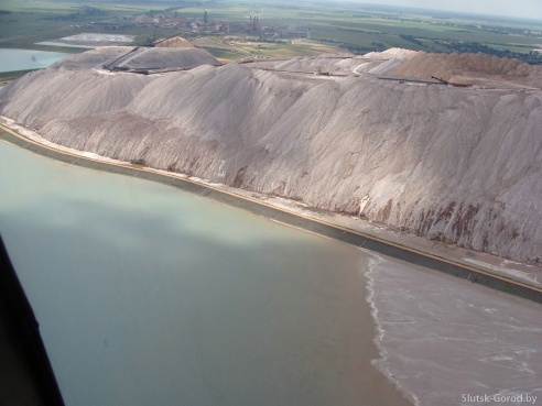 Слуцк с вертолёта. Фото