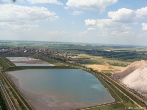 Слуцк с вертолёта. Фото