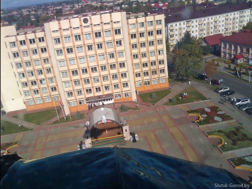 Слуцк с вертолёта. Фото
