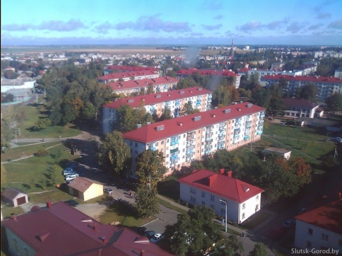 Слуцк с вертолёта. Фото