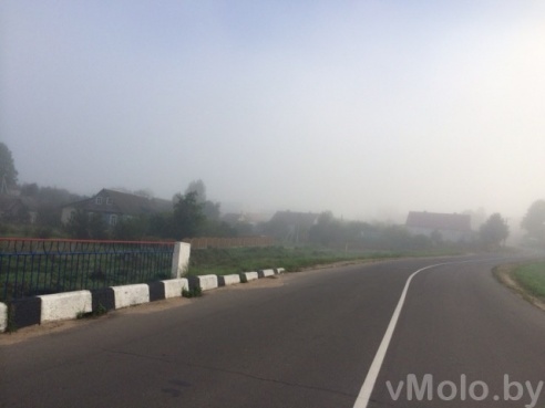 Дымовая завеса над Радошковичами. Скорее всего, горят поля