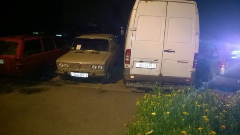 Фотофакт: в Мозыре четверо крепких парней помогли нерадивому парковщику правильно припарковаться