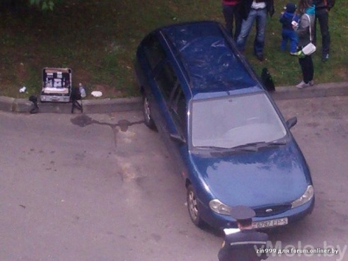 Среди 35 разбитых машин в Молодечно было и авто замначальника РОВД