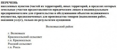 Определены населенные пункты для получения земельных участков для строительства дома и ведения бизнеса в районе