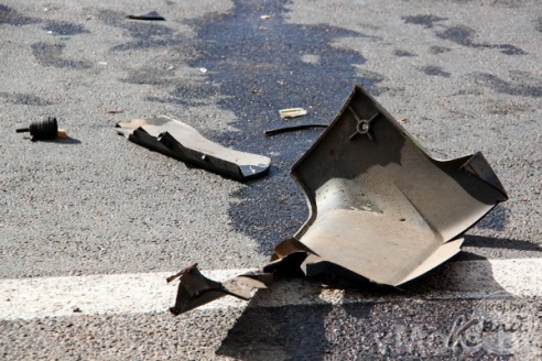 Грузовик с огнеопасным грузом попал в аварию на выезде из Молодечно