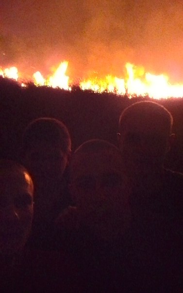 Пожар под Речицей стал «местом паломничества» местных автомобилистов