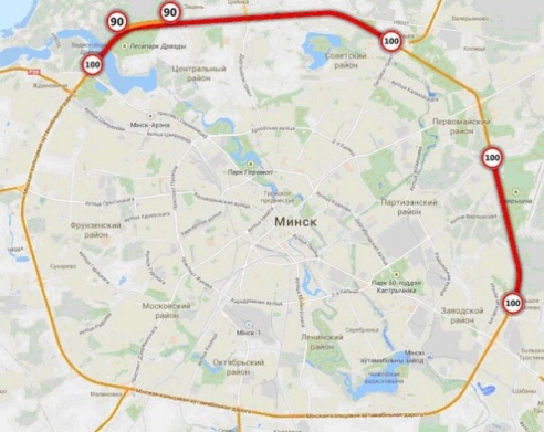 Движение со скоростью до 100 км/ч разрешат еще на одном участке МКАД