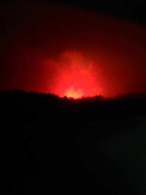 Пожар под Речицей стал «местом паломничества» местных автомобилистов