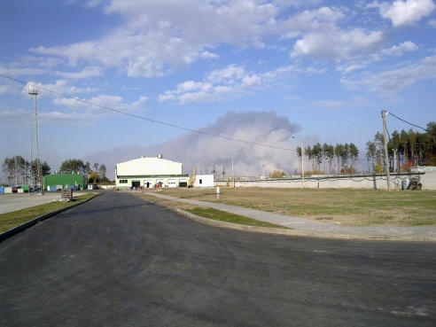 Пожар под Речицей стал «местом паломничества» местных автомобилистов