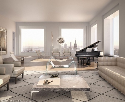 В Нью-Йорке построили самый высокий в городе жилой небоскреб, квартиры в котором стоят около 80 млн долларов (ФОТО)