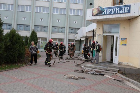 В Барановичах «тушили» типографию