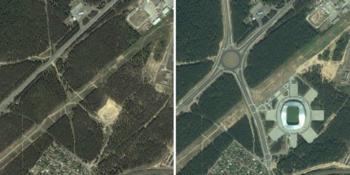 Города Гомельщины теперь можно в деталях рассмотреть на новых снимках из космоса